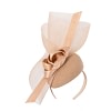 Bespoke beige winter racing fascinator by Fillies Collection - Image 2
