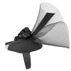 Bespoke black winter racing fascinator by Fillies Collection - Image 3