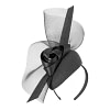 Bespoke black winter racing fascinator by Fillies Collection - Image 2