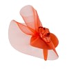 Bespoke orange winter racing fascinator by Fillies Collection - Image 4