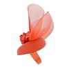 Bespoke orange winter racing fascinator by Fillies Collection - Image 3