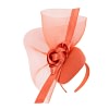 Bespoke orange winter racing fascinator by Fillies Collection - Image 2