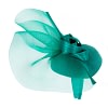 Bespoke teal winter racing fascinator by Fillies Collection - Image 4