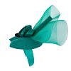 Bespoke teal winter racing fascinator by Fillies Collection - Image 3