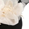 Bespoke black & cream winter racing pillbox fascinator - Image 5