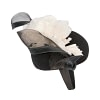 Bespoke black & cream winter racing pillbox fascinator - Image 4