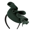 Green winter racing pillbox fascinator by Fillies Collection - Image 6