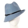 Light blue ladies felt fedora hat by Max Alexander
