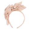 Nude felt winter flower fascinator by Max Alexander - Image 2