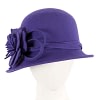 Purple winter fashion cloche hat by Max Alexander