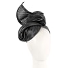 Bespoke black racing fascinator by Fillies Collection