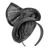 Bespoke black racing fascinator by Fillies Collection - Image 2