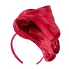 Bespoke red racing fascinator by Fillies Collection - Image 6