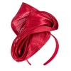 Bespoke red racing fascinator by Fillies Collection - Image 2