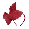 Stylish burgundy Australian Made racing fascinator by Max Alexander - Image 6