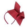 Stylish burgundy Australian Made racing fascinator by Max Alexander - Image 2