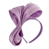 Lilac bow racing fascinator by Fillies Collection - Image 2