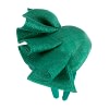 Teal racing pillbox fascinator by Fillies Collection - Image 3