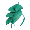Teal racing pillbox fascinator by Fillies Collection - Image 2