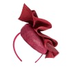 Burgundy racing pillbox fascinator by Fillies Collection - Image 6