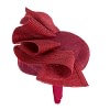 Burgundy racing pillbox fascinator by Fillies Collection - Image 4