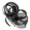 Large black fascinator by Fillies Collection - Image 2