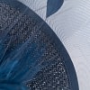 Tall navy fascinator with feathers by Fillies Collection - Image 3
