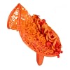 Orange lace pillbox fascinator by Fillies Collection - Image 4