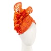 Orange lace pillbox fascinator by Fillies Collection