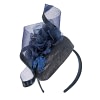 Bespoke navy spring racing pillbox fascinator - Image 2