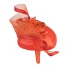 Bespoke orange spring racing pillbox fascinator - Image 4