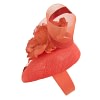 Bespoke orange spring racing pillbox fascinator - Image 3