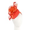 Bespoke orange spring racing pillbox fascinator
