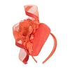 Bespoke orange spring racing pillbox fascinator - Image 2