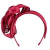 Burgundy wine retro headband fascinator by Fillies Collection - Image 4