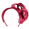 Burgundy wine retro headband fascinator by Fillies Collection - Image 2
