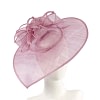Wide brim lilac sinamay fascinator hat by Max Alexander