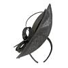 Black sinamay racing fascinator by Max Alexander - Image 6