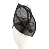 Black sinamay racing fascinator by Max Alexander