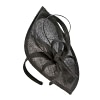 Black sinamay racing fascinator by Max Alexander - Image 2