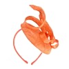 Orange sinamay racing fascinator by Max Alexander - Image 6