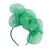 Green sinamay flower fascinator by Max Alexander - Image 4