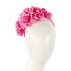 Hot pink flower headband fascinator by Max Alexander