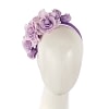 Lilac flower headband fascinator by Max Alexander