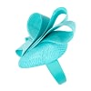 Turquoise racing pillbox fascinator by Fillies Collection - Image 3