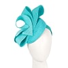 Turquoise racing pillbox fascinator by Fillies Collection