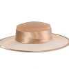 Coffee boater hat by Cupids Millinery Melbourne - Image 2