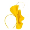Yellow felt winter fascinator by Fillies Collection - Image 4