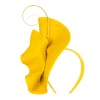 Yellow felt winter fascinator by Fillies Collection - Image 2