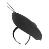 Bespoke black winter fascinator by Max Alexander - Image 4